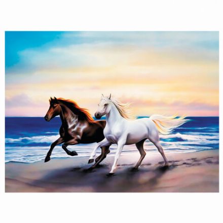 Картина стразами (алмазная мозаика) 40х50 см, ОСТРОВ СОКРОВИЩ "Бегущие по волнам", на подрамнике, 662428 Картина стразами (алмазная мозаика) 40х50 см, ОСТРОВ СОКРОВИЩ "Бегущие по волнам", на подрамнике, 662428