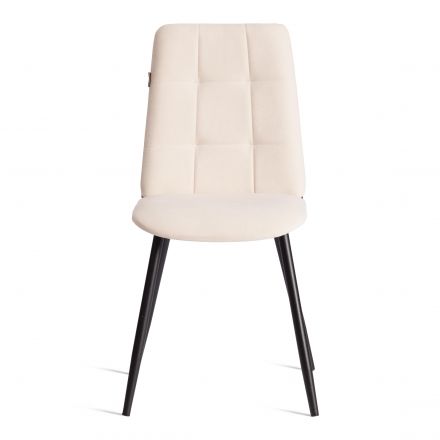 Стул обеденный Asti TREND, велюр, молочный/черный, 4