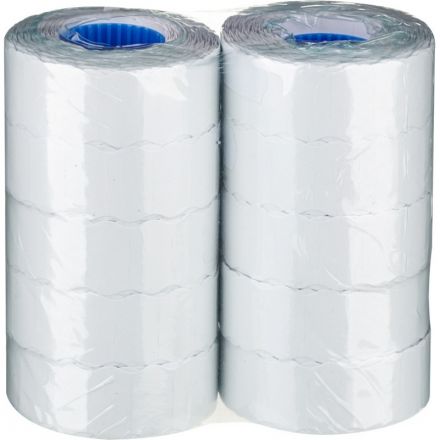 Этикет-лента волна белая 22х12 мм (10 рулонов по 1000 этикеток) Этикет-лента волна белая 22х12 мм (10 рулонов по 1000 этикеток)