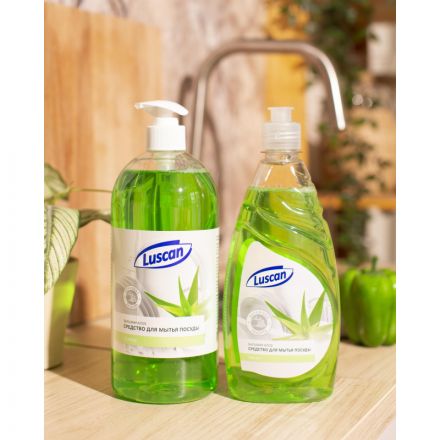 Средство для мытья посуды Luscan Бальзам-Алоэ 500мл флип-топ Средство для мытья посуды Luscan Бальзам-Алоэ 500мл флип-топ
