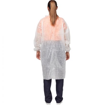 Халат на кнопках (30 гр) 4XL белый (10 шт/упак)