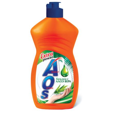 Средство для мытья посуды 450 мл, AOS "Бальзам Алоэ Вера", 1112-3 Средство для мытья посуды 450 мл, AOS "Бальзам Алоэ Вера", 1112-3