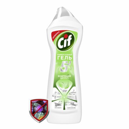 Универсальное чистящее средство CIF 5в1 гель Бодрящий цитрус 750мл Универсальное чистящее средство CIF 5в1 гель Бодрящий цитрус 750мл