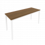 Slim Стол письменный на металлокаркасе С.СП-6.1 Орех/Белый металл 1580*600*750