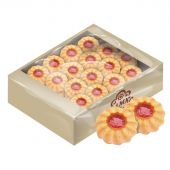 Печенье Дымка Курабье с малиновым джемом, 3кг/уп