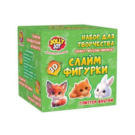 Слайм 3D, набор для создания 3D-слайм-фигурок, АССОРТИ, 2 вида, JOLLY JOT (ДЖОЛЛИ ДЖОТ), 665982