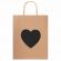 Пакет подарочный КОМПЛЕКТ 7 шт., 26x13x32 см, скретч-слой + стилус, "Heart on Kraft", ЗОЛОТАЯ СКАЗКА, 591971