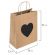 Пакет подарочный КОМПЛЕКТ 7 шт., 26x13x32 см, скретч-слой + стилус, "Heart on Kraft", ЗОЛОТАЯ СКАЗКА, 591971