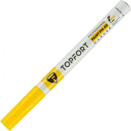 Маркер лаковый TOPFORT Paint 1 мм желтый Маркер лаковый TOPFORT Paint 1 мм желтый