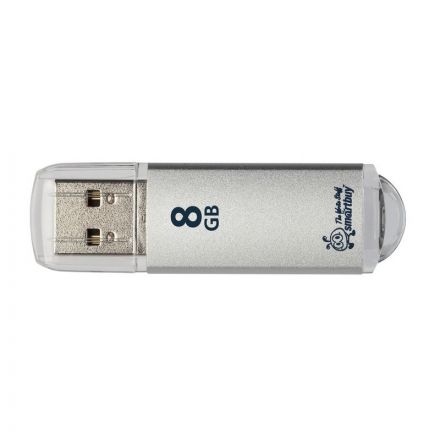 Флеш-память SmartBuy V-Cut 8 Gb USB 2.0 серебристая