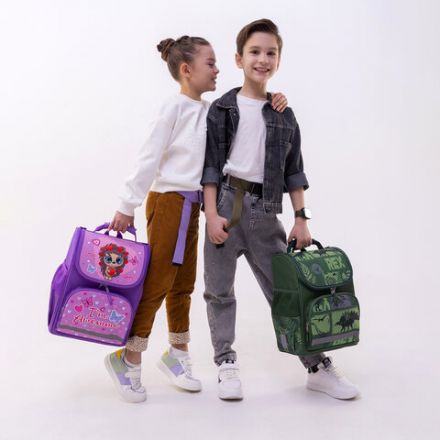 Ранец ПИФАГОР BASIC, 1 отделение, 3 кармана, эргономичная спинка, "Awesome", 35х28х18 см, 271370 Ранец ПИФАГОР BASIC, 1 отделение, 3 кармана, эргономичная спинка, "Awesome", 35х28х18 см, 271370