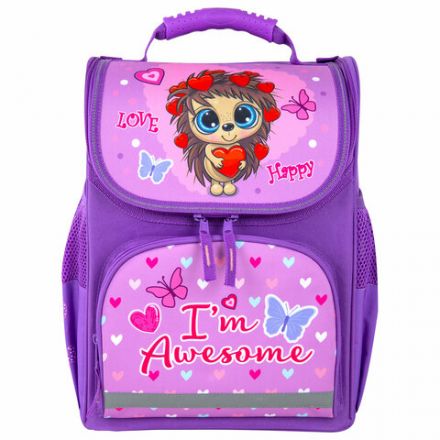 Ранец ПИФАГОР BASIC, 1 отделение, 3 кармана, эргономичная спинка, "Awesome", 35х28х18 см, 271370 Ранец ПИФАГОР BASIC, 1 отделение, 3 кармана, эргономичная спинка, "Awesome", 35х28х18 см, 271370