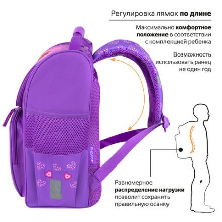 Ранец ПИФАГОР BASIC, 1 отделение, 3 кармана, эргономичная спинка, "Awesome", 35х28х18 см, 271370 Ранец ПИФАГОР BASIC, 1 отделение, 3 кармана, эргономичная спинка, "Awesome", 35х28х18 см, 271370