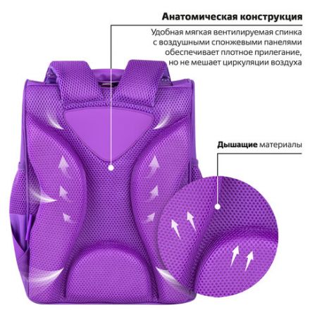 Ранец ПИФАГОР BASIC, 1 отделение, 3 кармана, эргономичная спинка, "Awesome", 35х28х18 см, 271370 Ранец ПИФАГОР BASIC, 1 отделение, 3 кармана, эргономичная спинка, "Awesome", 35х28х18 см, 271370