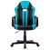 Кресло компьютерное BRABIX "Stripe GM-202", экокожа, черное/голубое, 532509