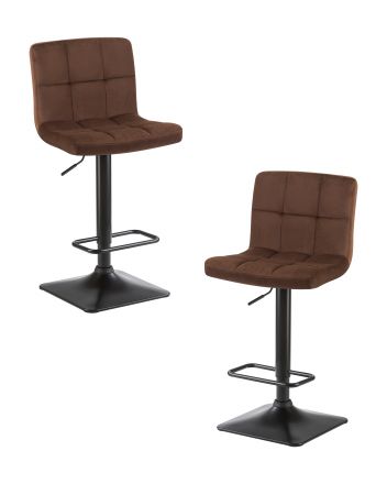 Набор 2 шт Стул барный DOBRIN DOMINIC, шоколадный велюр (MJ9-111) Набор 2 шт Стул барный DOBRIN DOMINIC, шоколадный велюр (MJ9-111)