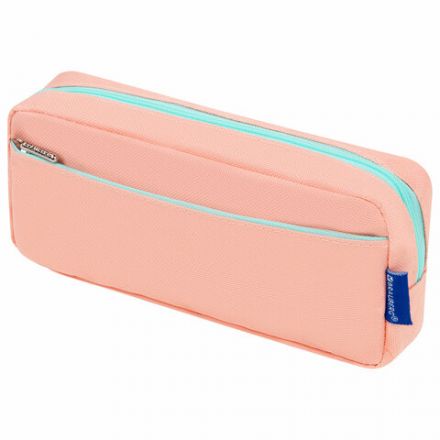 Пенал мягкий BRAUBERG PASTEL, 2 отделения, персиковый, 21х9,5х5 см, 272274 Пенал мягкий BRAUBERG PASTEL, 2 отделения, персиковый, 21х9,5х5 см, 272274