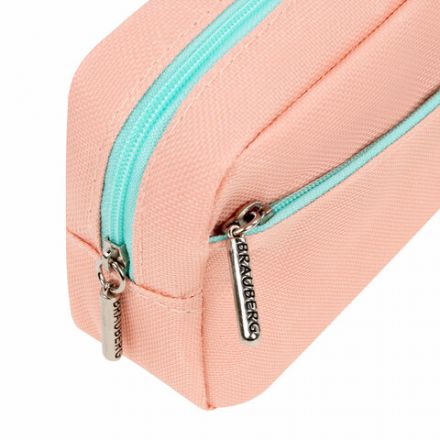 Пенал мягкий BRAUBERG PASTEL, 2 отделения, персиковый, 21х9,5х5 см, 272274 Пенал мягкий BRAUBERG PASTEL, 2 отделения, персиковый, 21х9,5х5 см, 272274