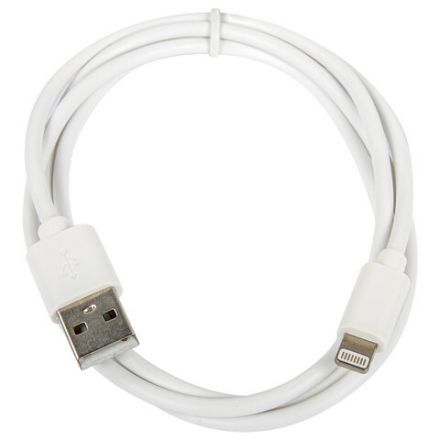 Кабель USB2.0 – Lightning, 1 м, SONNEN, медь, для передачи данных и зарядки, белый, 513559 Кабель USB2.0 – Lightning, 1 м, SONNEN, медь, для передачи данных и зарядки, белый, 513559