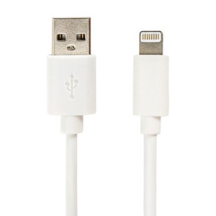 Кабель USB2.0 – Lightning, 1 м, SONNEN, медь, для передачи данных и зарядки, белый, 513559 Кабель USB2.0 – Lightning, 1 м, SONNEN, медь, для передачи данных и зарядки, белый, 513559