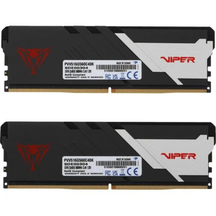 Модуль памяти Patriot Viper DDR5 DIMM 16Gb(2x8Gb) 5600Мгц(PVV516G560C40K) 