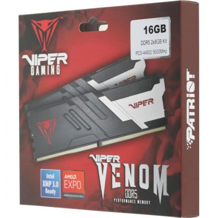 Модуль памяти Patriot Viper DDR5 DIMM 16Gb(2x8Gb) 5600Мгц(PVV516G560C40K) 