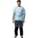 Халат н/с , на завязк, рук.манж, дл.110см, XL, пл 20, голуб, 10 шт/уп