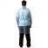 Халат н/с , на завязк, рук.манж, дл.110см, XL, пл 20, голуб, 10 шт/уп