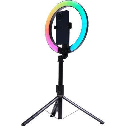Осветитель светодиод. Raylab RL-0210 кольцевой акку-ый с моноподом д/селфи Осветитель светодиод. Raylab RL-0210 кольцевой акку-ый с моноподом д/селфи
