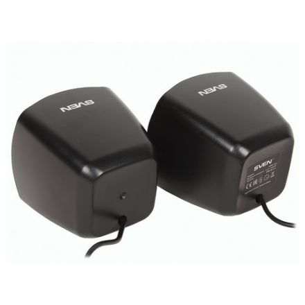 Колонки компьютерные SVEN 120, 2.0, 2х2,5 Вт, пластик, черные, SV-013493 Колонки компьютерные SVEN 120, 2.0, 2х2,5 Вт, пластик, черные, SV-013493