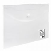 Папка-конверт с кнопкой МАЛОГО ФОРМАТА (240х190 мм), А5, матовая, прозрачная, 0,15 мм, STAFF, 270463 Папка-конверт с кнопкой МАЛОГО ФОРМАТА (240х190 мм), А5, матовая, прозрачная, 0,15 мм, STAFF, 270463