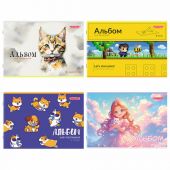 Альбом для рисования А4, 8 листов, скоба, обложка офсет, ПИФАГОР, 203х288 мм, "МИКС", 107099 Альбом для рисования А4, 8 листов, скоба, обложка офсет, ПИФАГОР, 203х288 мм, "МИКС", 107099