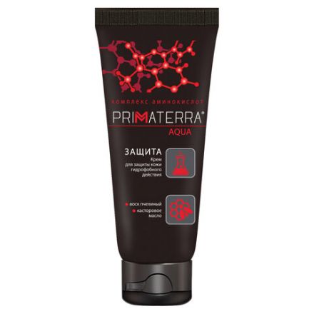 Крем защитный 100 мл, PRIMATERRA AQUA, гидрофобный для кожи, от кислотных и щелочных средств