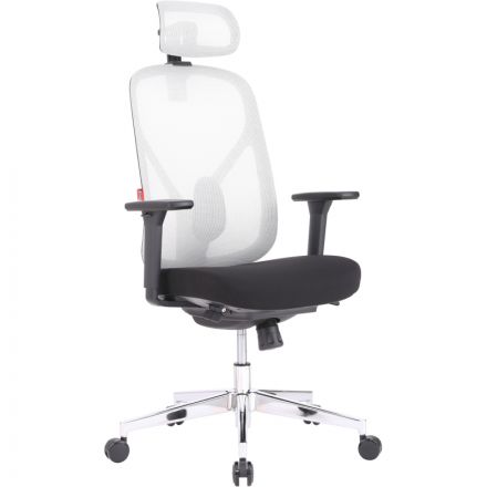 Кресло BN_Zm_EChair-500 MC сетка/ткань, серый/черный хром Кресло BN_Zm_EChair-500 MC сетка/ткань, серый/черный хром