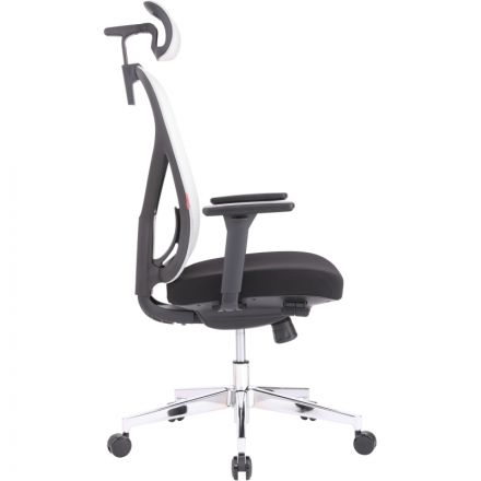 Кресло BN_Zm_EChair-500 MC сетка/ткань, серый/черный хром Кресло BN_Zm_EChair-500 MC сетка/ткань, серый/черный хром