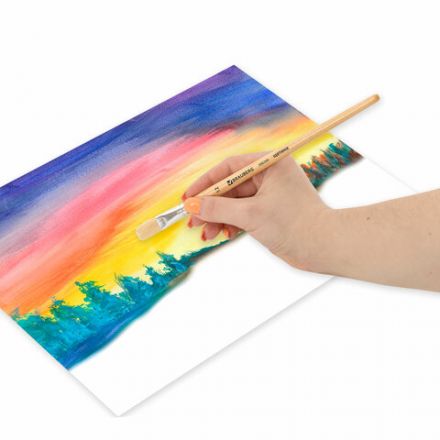 Кисть BRAUBERG, щетина, плоская, № 12, 200204 Кисть BRAUBERG, щетина, плоская, № 12, 200204