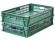 Ящик 740х465х145 дно сплошное стенки перфорированные  зелёный