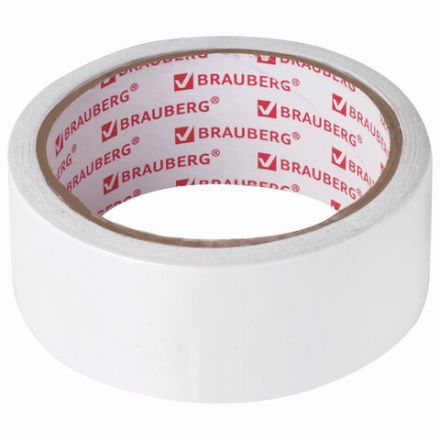 Клейкая двухсторонняя лента 38 мм х 10 м, БУМАЖНАЯ ОСНОВА, BRAUBERG, 229056 Клейкая двухсторонняя лента 38 мм х 10 м, БУМАЖНАЯ ОСНОВА, BRAUBERG, 229056