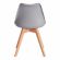 Стул Tetchair TULIP (mod. 73-1) дерево/пластик/экокожа, 47,5x55x80 см, Серый (Grey)