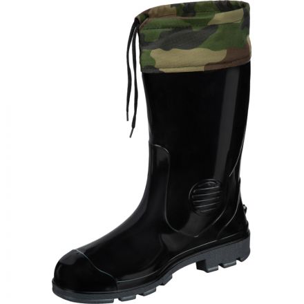 Сапоги мужские цв.черный мод.431/30 (р.45) ПВХ с надставкой