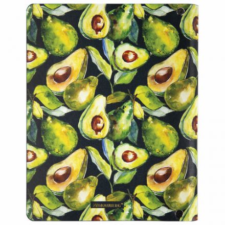 Тетрадь на кольцах А5 (180х220 мм), 80 листов, под кожу, клетка, тиснение фольгой, BRAUBERG VISTA, Avocado, 112130 Тетрадь на кольцах А5 (180х220 мм), 80 листов, под кожу, клетка, тиснение фольгой, BRAUBERG VISTA, Avocado, 112130