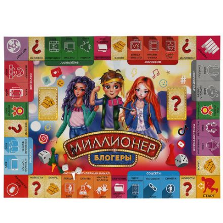Настольная бизнес-игра "Миллионер", АССОРТИ, 330х220х30 мм, УМНЫЕ ИГРЫ