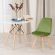 Стул Tetchair TULIP SOFT (mod. 74), вельвет/дерево , 54 х 47 х 83 см , зеленый (HLR 54)/натуральный
