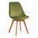 Стул Tetchair TULIP SOFT (mod. 74), вельвет/дерево , 54 х 47 х 83 см , зеленый (HLR 54)/натуральный