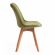 Стул Tetchair TULIP SOFT (mod. 74), вельвет/дерево , 54 х 47 х 83 см , зеленый (HLR 54)/натуральный