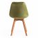 Стул Tetchair TULIP SOFT (mod. 74), вельвет/дерево , 54 х 47 х 83 см , зеленый (HLR 54)/натуральный