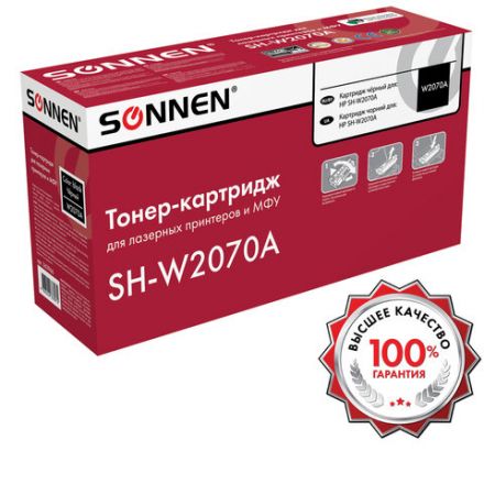 Картридж лазерный SONNEN (SH-W2070A) для HP CLJ 150/178 ВЫСШЕЕ КАЧЕСТВО, черный, 1000 страниц, 363966 Картридж лазерный SONNEN (SH-W2070A) для HP CLJ 150/178 ВЫСШЕЕ КАЧЕСТВО, черный, 1000 страниц, 363966