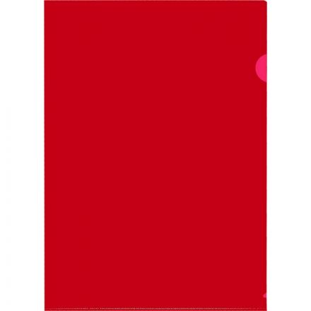 Папка-уголок A4 красная 180 мкм (10 штук в упаковке)