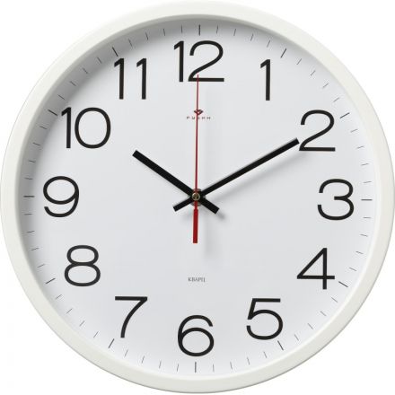 Часы настенные круг d=30см, корпус белый Классика арт.3027-121W Часы настенные круг d=30см, корпус белый Классика арт.3027-121W