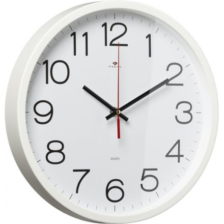 Часы настенные круг d=30см, корпус белый Классика арт.3027-121W Часы настенные круг d=30см, корпус белый Классика арт.3027-121W